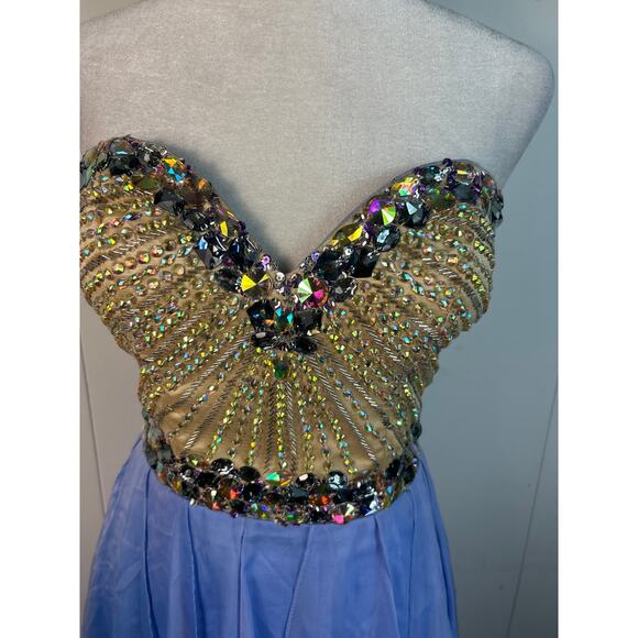 Sadie Robertson by Sherri Hill original corset Hi-Lo formal dress. Size 2. - Picture 2 of 4